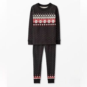 Hanna Andersson | Holiday Pajama Set Family Heritage Black Red & White 110cm NWT